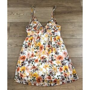 Trixxi Dress Womens M Floral Mini Y2K Coquette Babydoll Fairy Ruffle Cottagecore